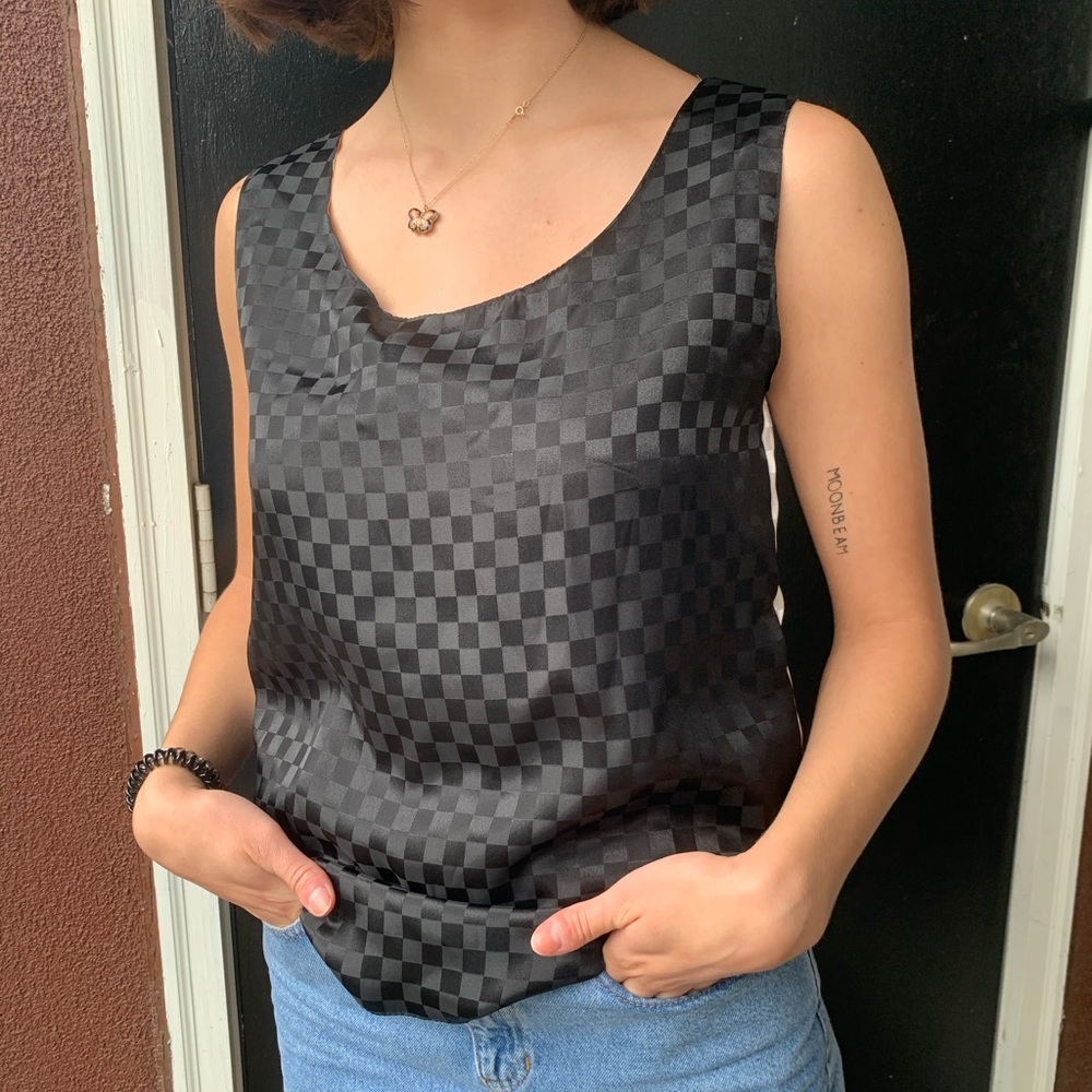 Handmade, reversible, double sided checker shirt